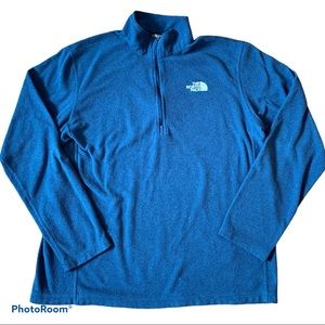 The North Face  | Men’s Fleece Blue Quarter Zip EUC L